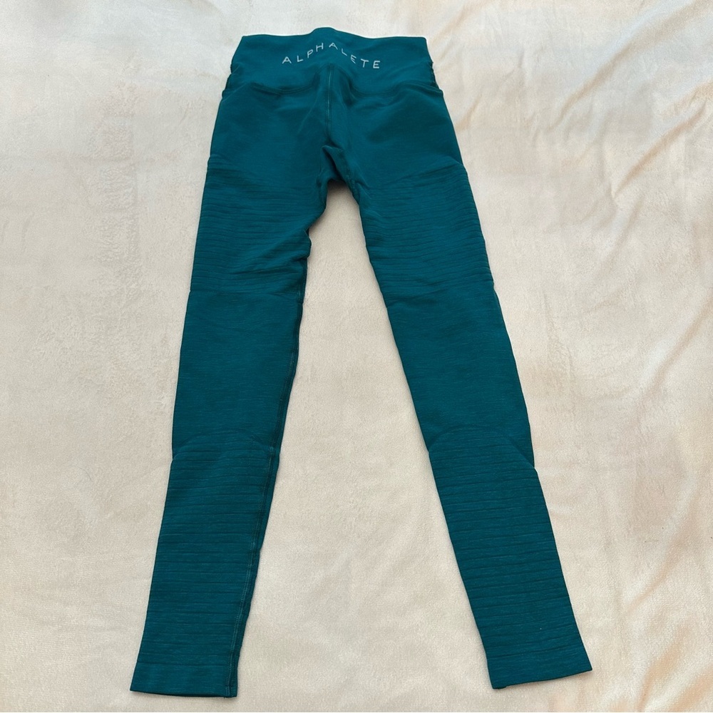 Alphalete Deep Teal Pull On Leggings Size XS 51483 - Picture 2 of 9